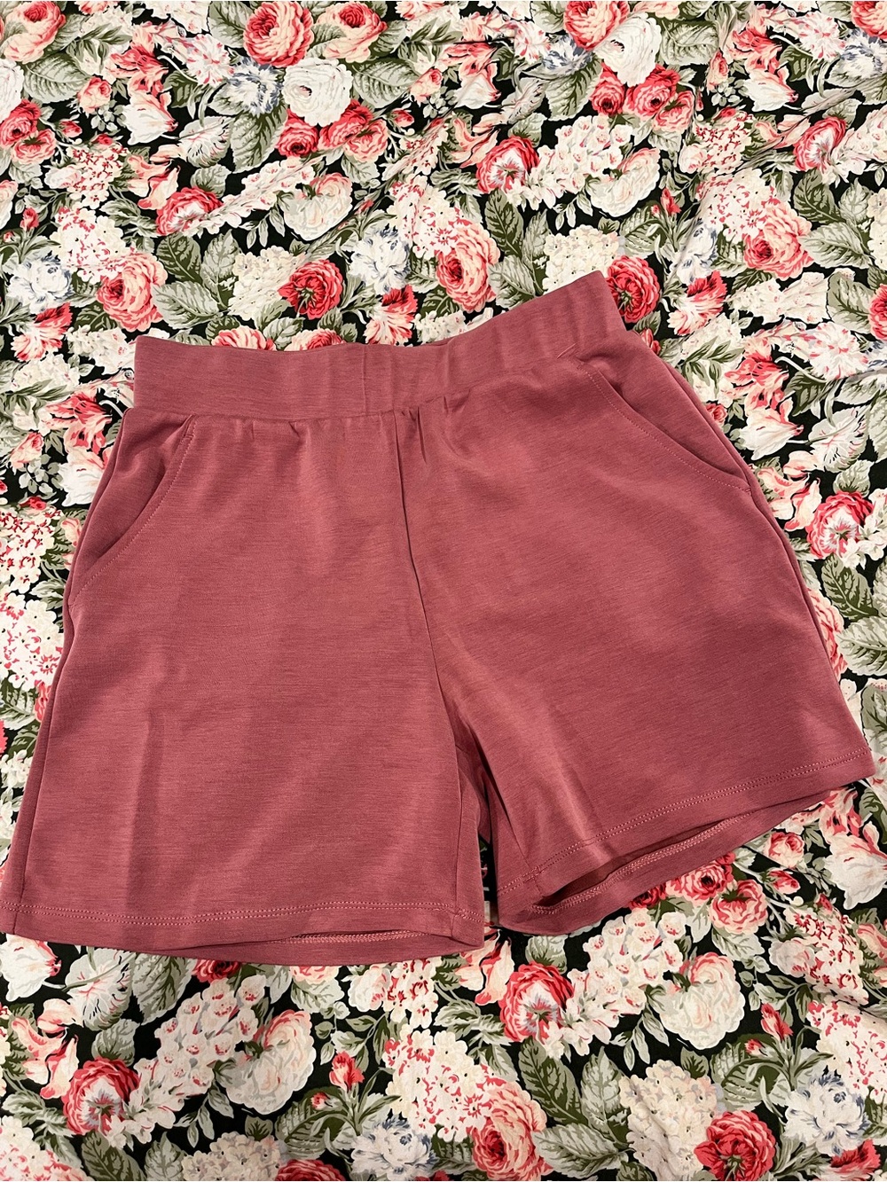 lazypants women’s rose pink shorts